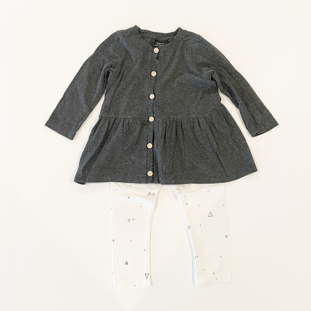 18-24M Gray Tunic & White Leggings
